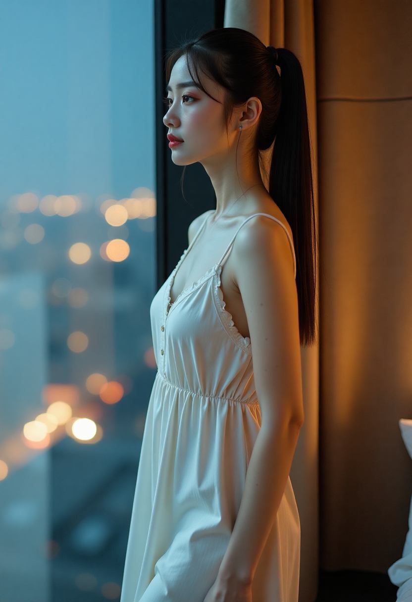 雨夜车站的AI漫剧镜头